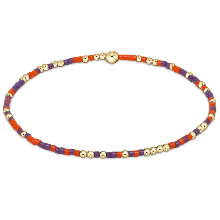 Enewton | Gameday Hope Unwritten Bracelet - Bright Orange & Purple