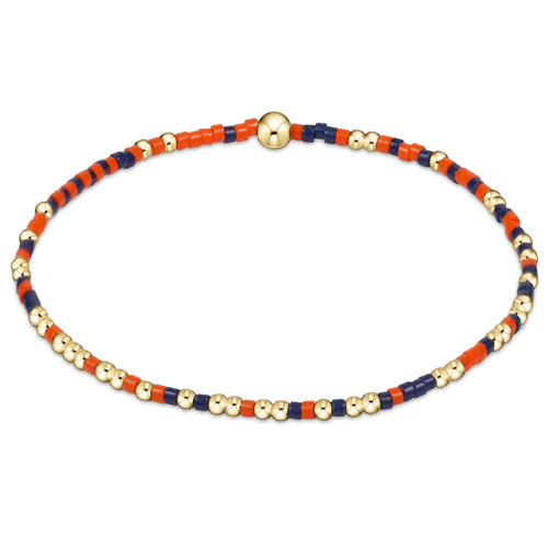 Enewton |  Gameday Hope Unwritten Bracelet - Bright Orange & Navy