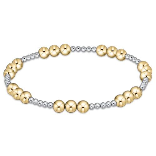 Enewton | Extends Classic Joy Pattern 4mm Bead Bracelet - Mixed Metal