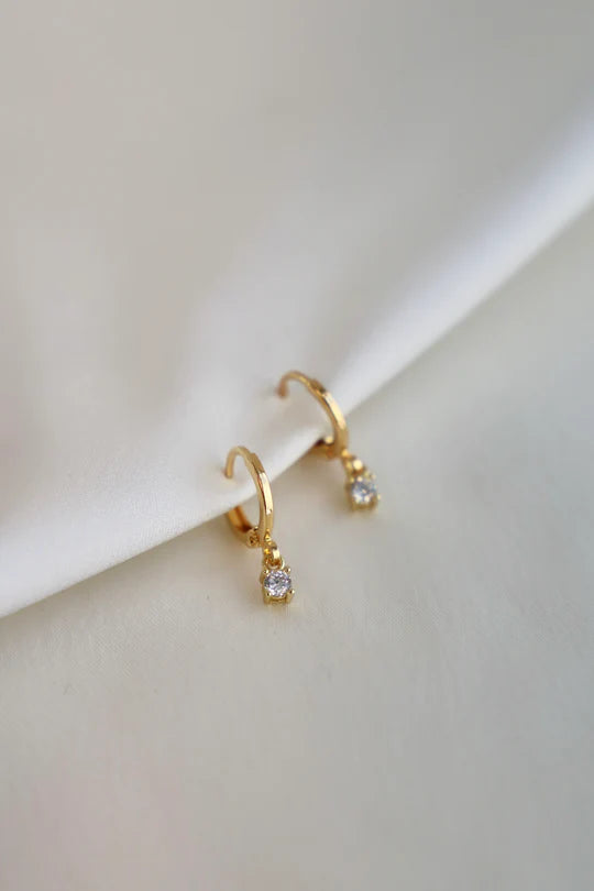 Katie Waltman | MINIATURE CZ DROP EARRINGS