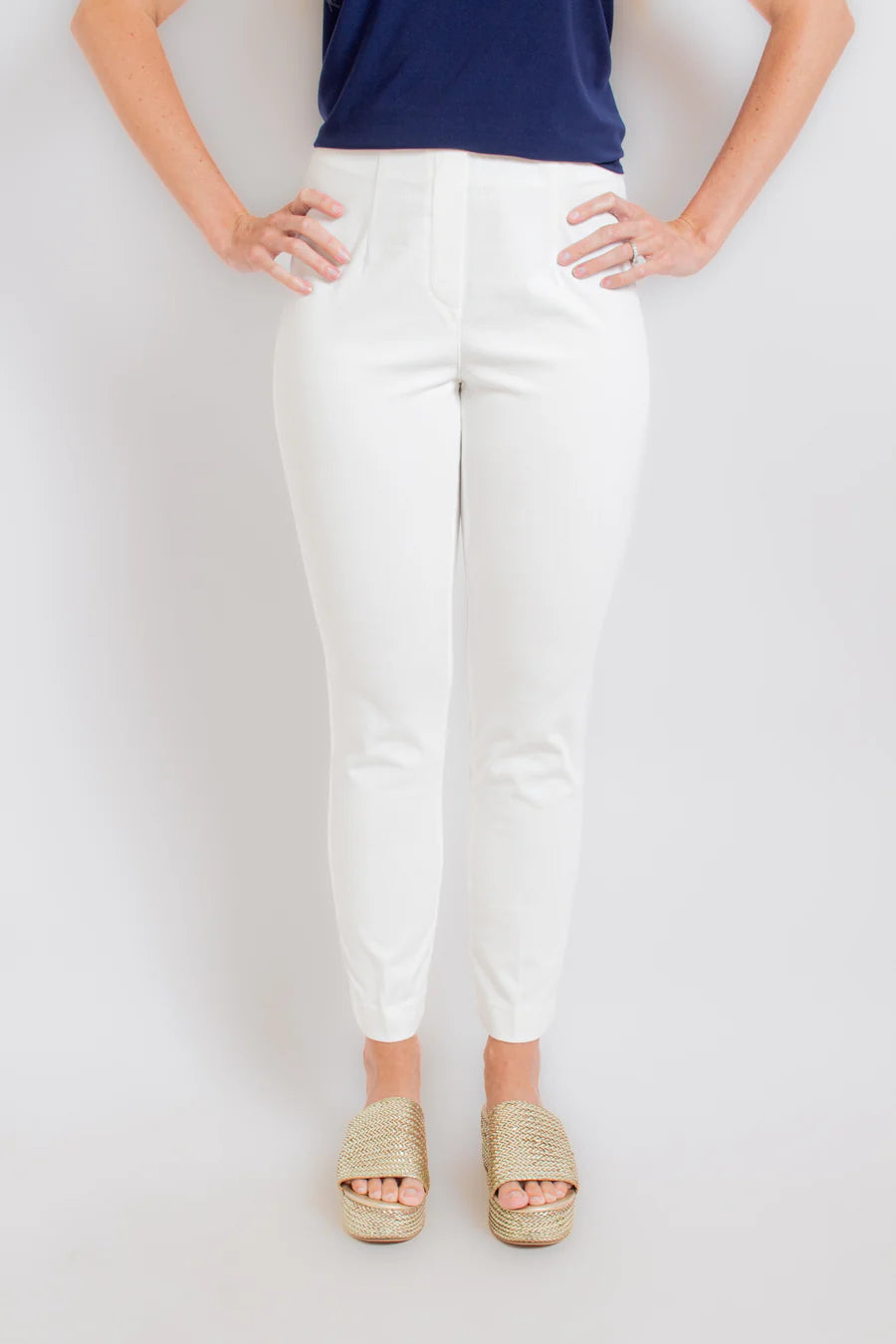 LIOR | Sasha White Denim Skinny Ankle Pant