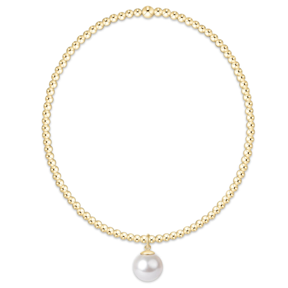 Enewton | Classic Gold 2mm Bracelet | Classic Pearl 8mm Charm
