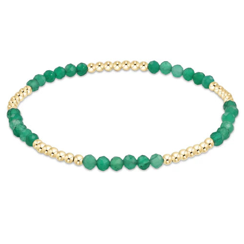 Enewton | Blissful Pattern 2.5mm Bead Bracelet - Green Onyx