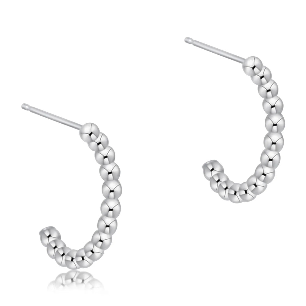 Enewton | Beaded Classic 1" Post Hoop - 2mm Sterling
