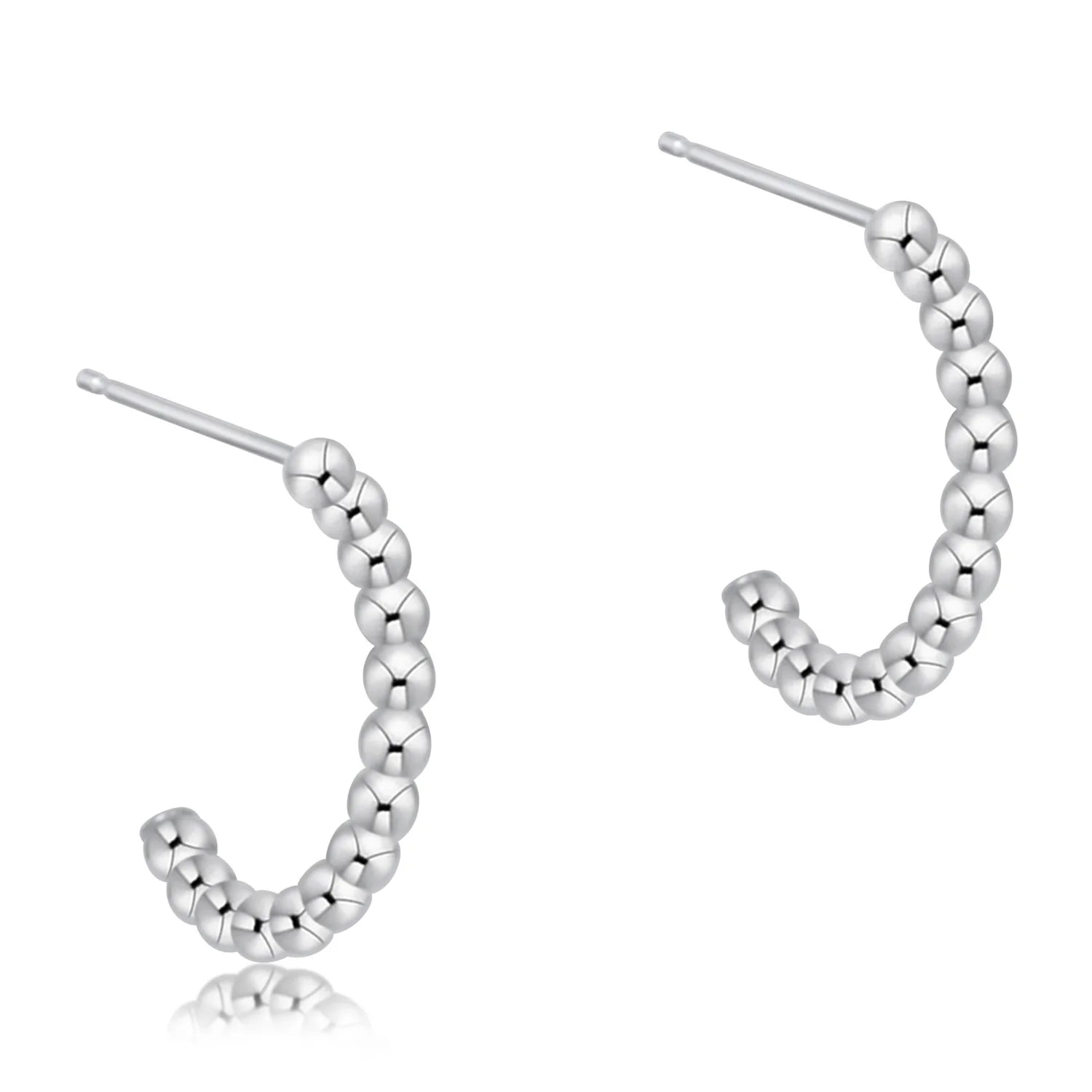 Enewton | Beaded Classic 1" Post Hoop - 2mm Sterling
