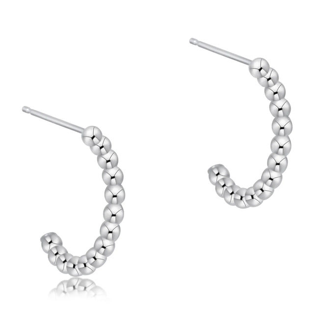 Enewton | Beaded Classic 1" Post Hoop - 2mm Sterling