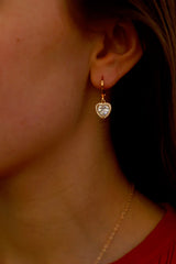 Katie Waltman | CZ PAVE HEART HUGGIES