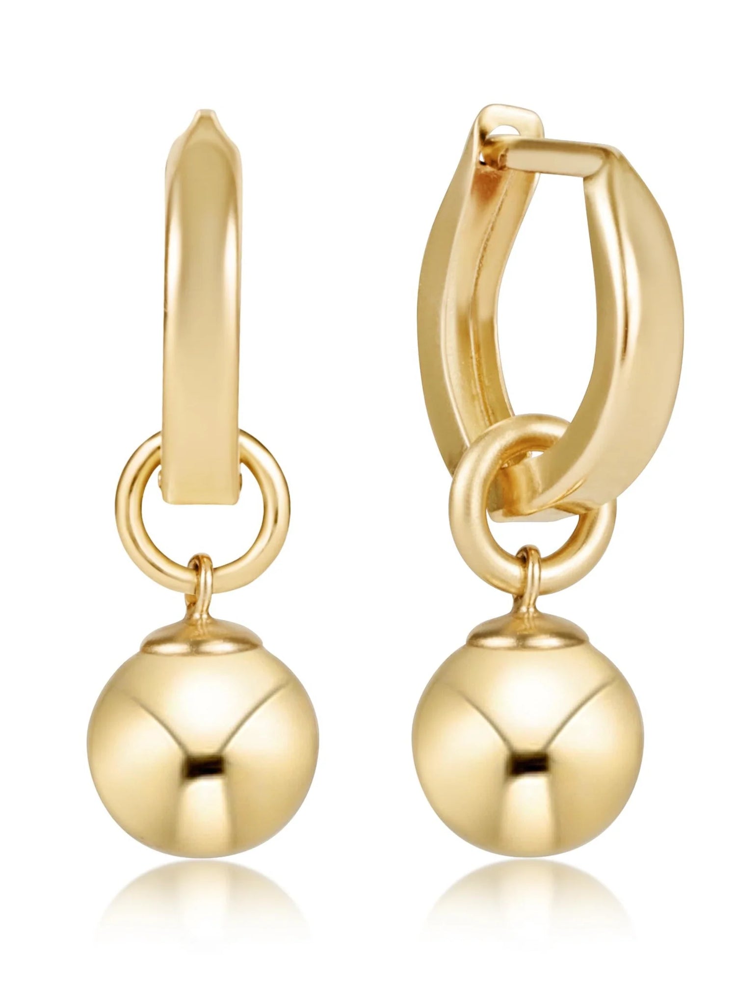 Enewton | Huggie Gold 0.5" Hoop - Classic Gold 8mm Charm