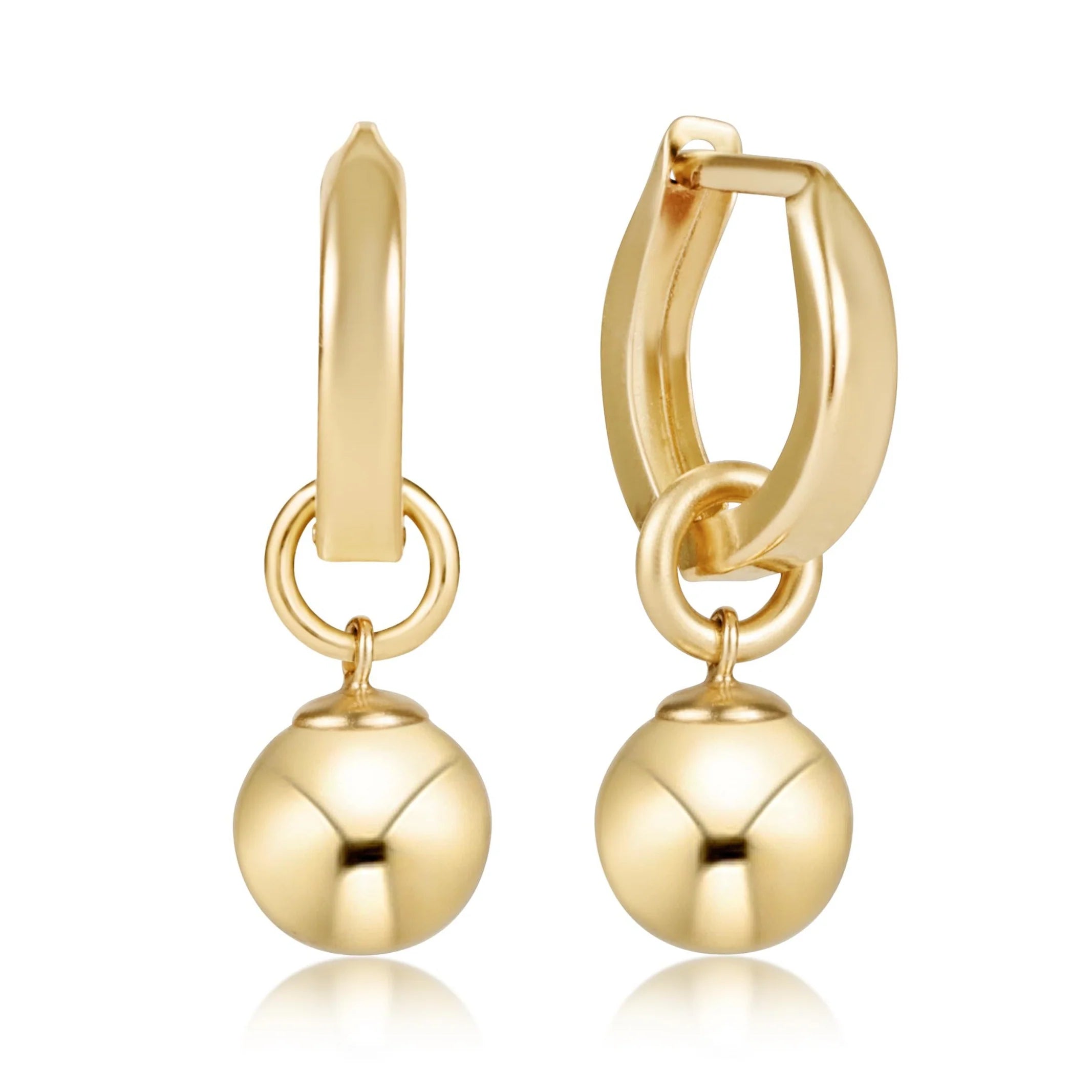 Enewton | Huggie Gold 0.5" Hoop - Classic Gold 8mm Charm