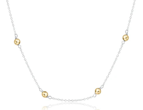 Enewton | 17" Choker Simplicity Chain Sterling Mixed Metal - Classic 4mm Gold