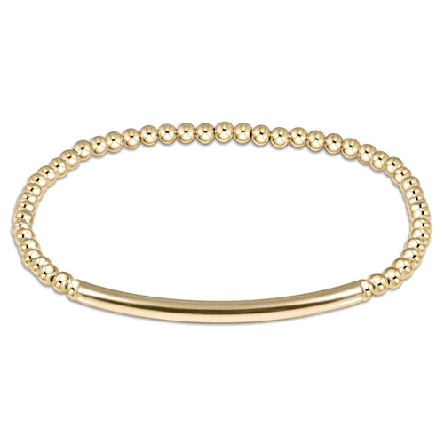 Enewton | Extends Classic Gold 3mm Bead Bracelet - Bliss Bar Smooth