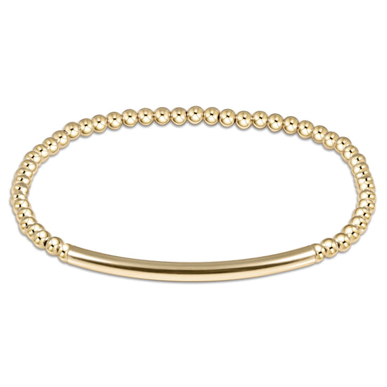 Enewton | Classic Gold 3 mm Bead Bracelet- Bliss Bar Smooth