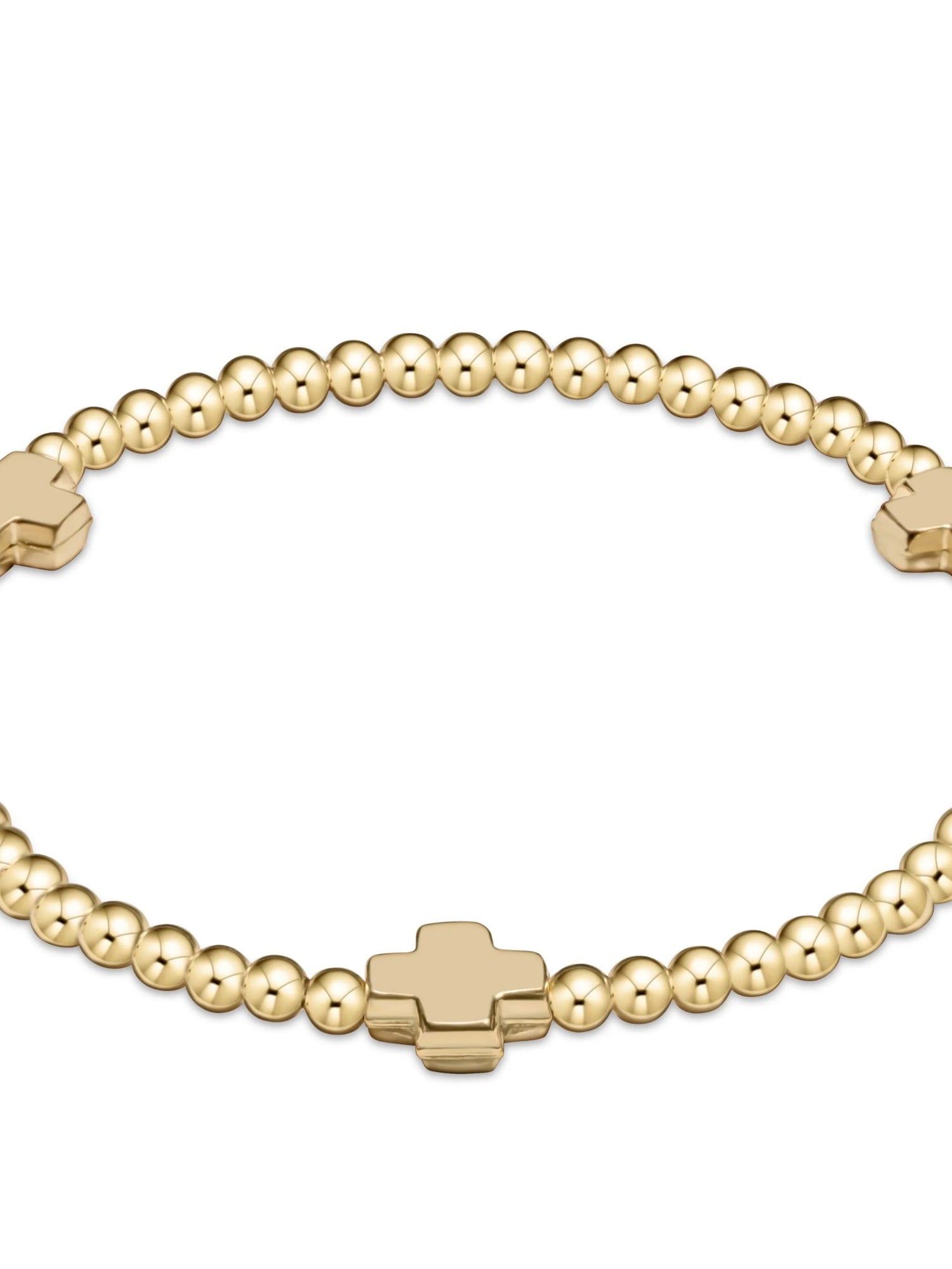 Enewton | Signature Cross 3mm Gold Bracelet - Gold