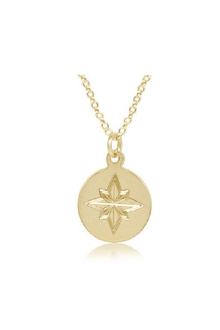 Enewton | 16" Necklace Gold - Direction Gold Disc