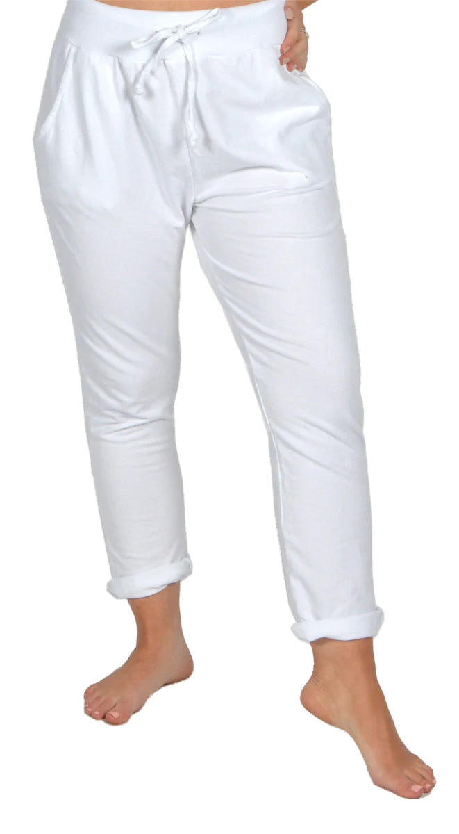 White Joggers