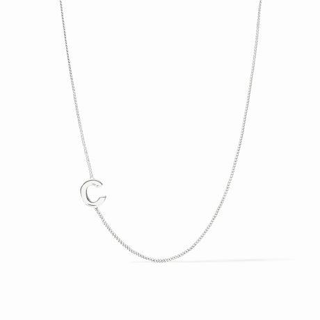 Julie Vos | Initial Delicate Necklace - Silver