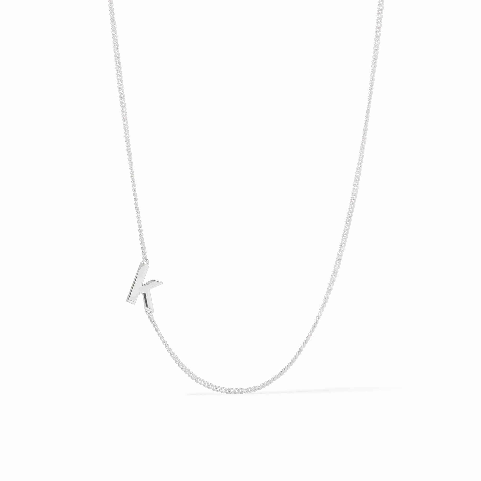 Julie Vos | Initial Delicate Necklace - Silver
