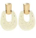 Wrapped Raffia Gradual Earrings