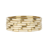 BuDhaGirl | Ivory Enamel Veda Bangles - Set Of 6