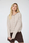 Coralie Striped Knit Cardigan