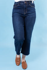 Judy Blue | High Waist Cropped Wide Leg Jeans (Final Sale)