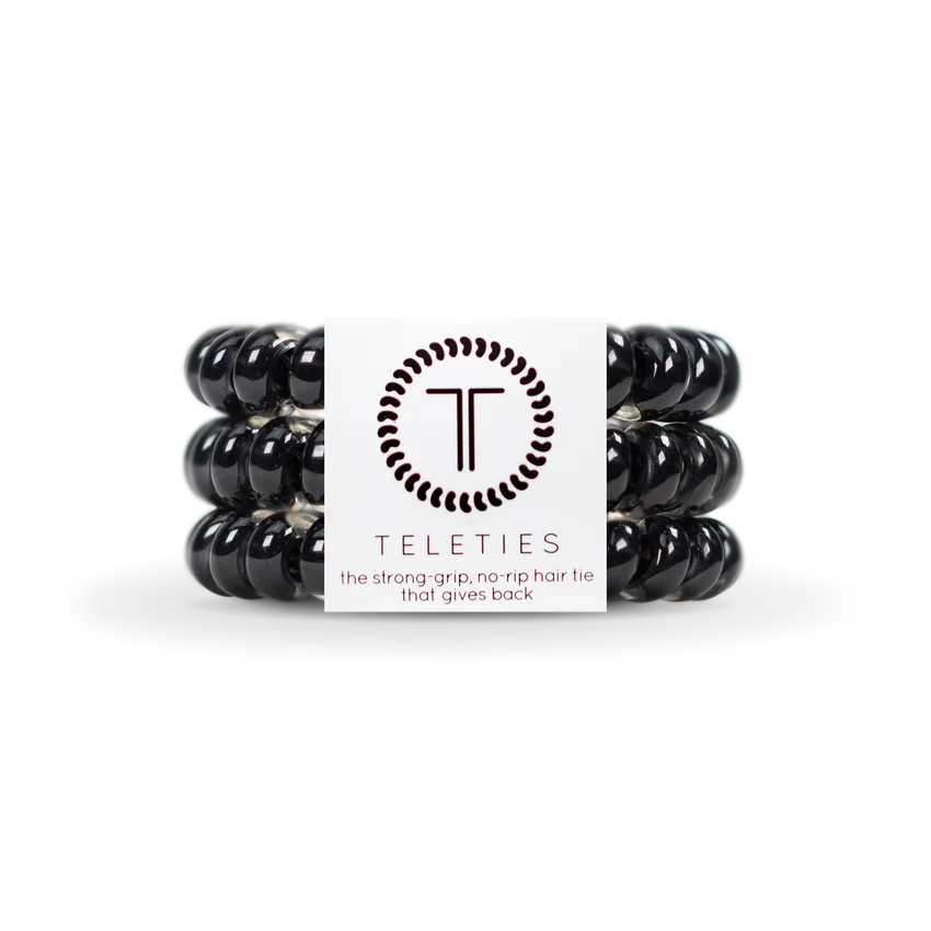 Teleties | Jet Black Large Hair Ties