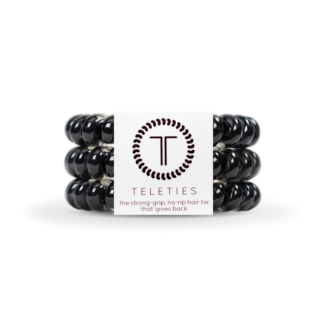Teleties | Jet Black Large Hair Ties