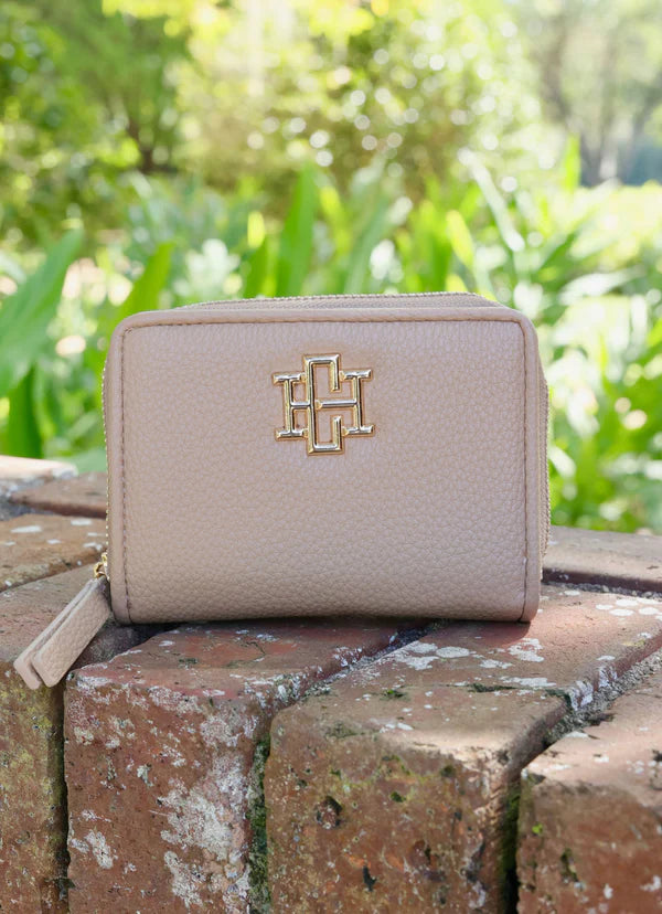 Caroline Hill | Nadine Zippered Wallet Taupe