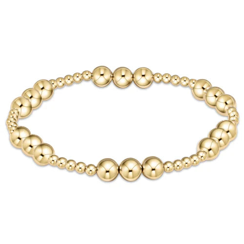 Enewton | Classic Joy Pattern 6mm Bead Bracelet - Gold