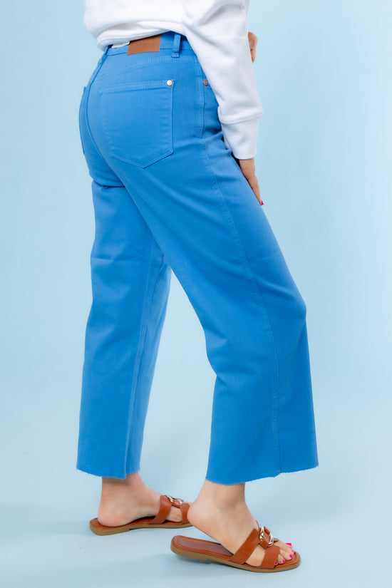 Judy Blue | Tummy Control Crop Wide Leg