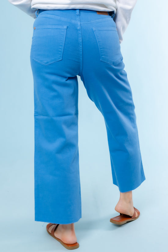 Judy Blue | Tummy Control Crop Wide Leg