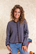 Coralie Striped Knit Cardigan