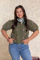 Rosalie Dot Knit Cardigan