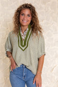 Savannah Stripe Tunic Top
