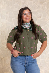 Rosalie Dot Knit Cardigan