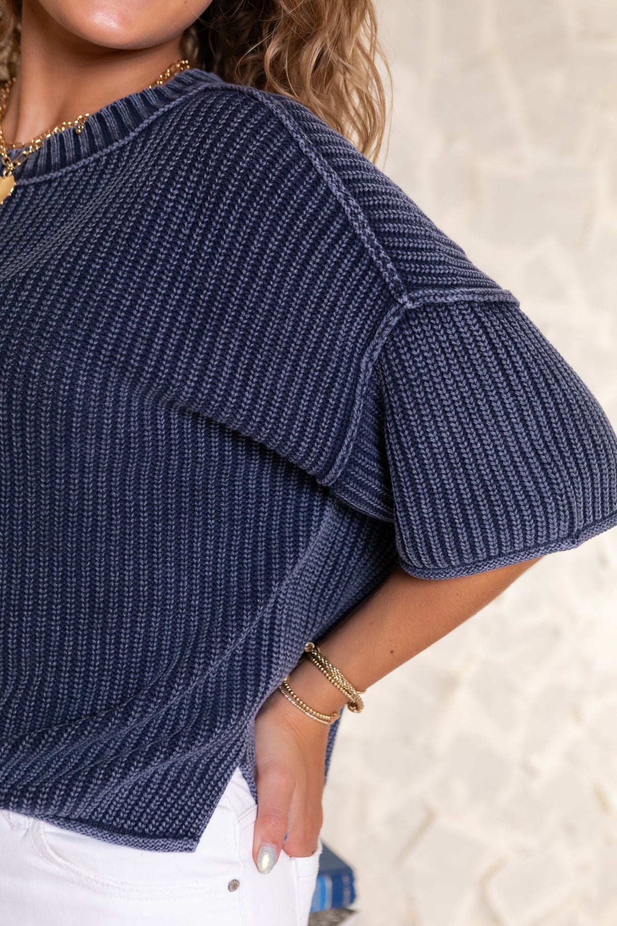 Tessa Raw Edge Top