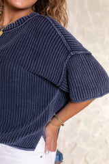 Tessa Raw Edge Top