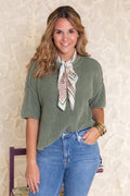 Tessa Raw Edge Top