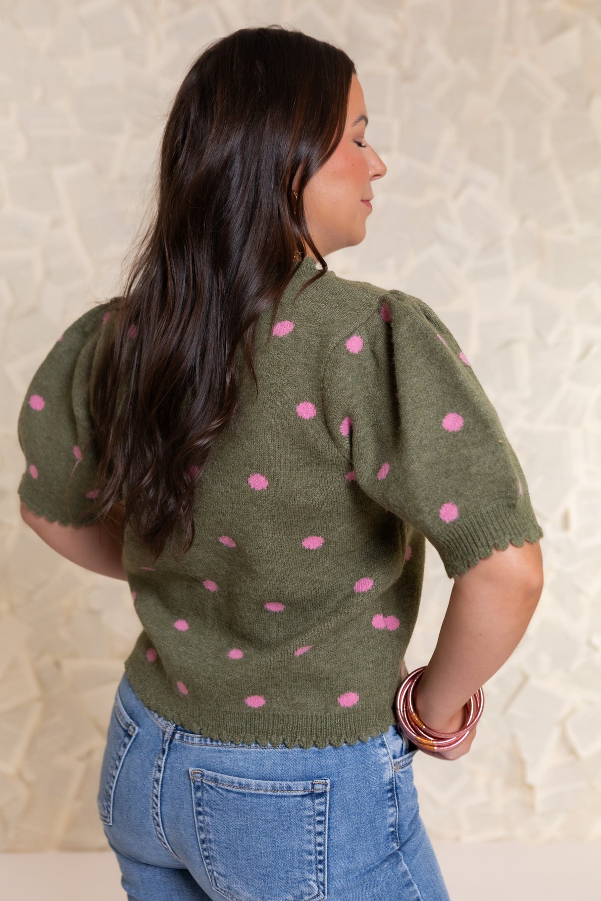 Rosalie Dot Knit Cardigan