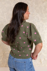 Rosalie Dot Knit Cardigan