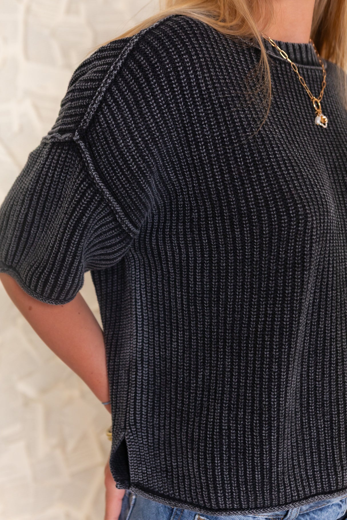 Tessa Raw Edge Top