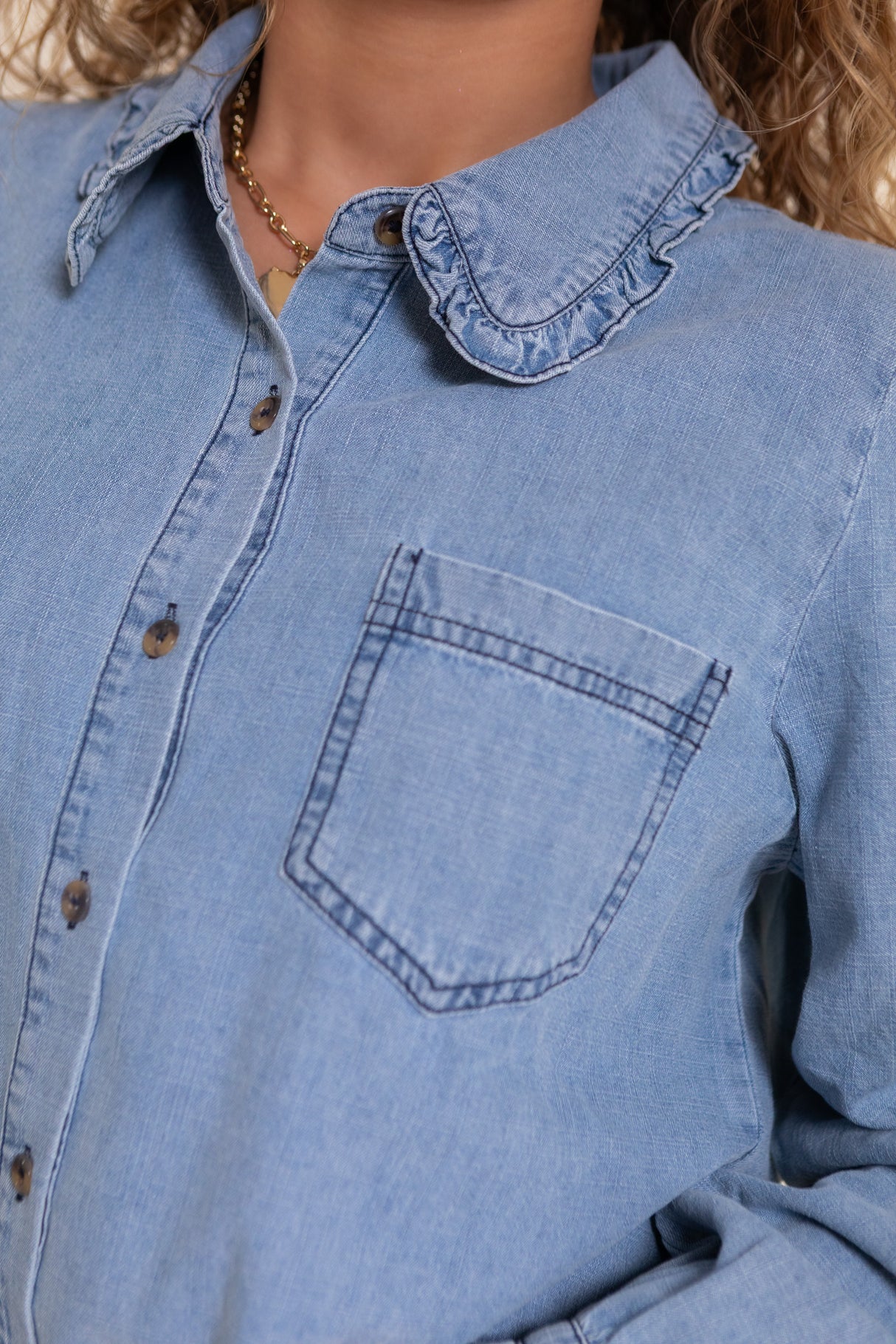 The Rosalind Denim Top
