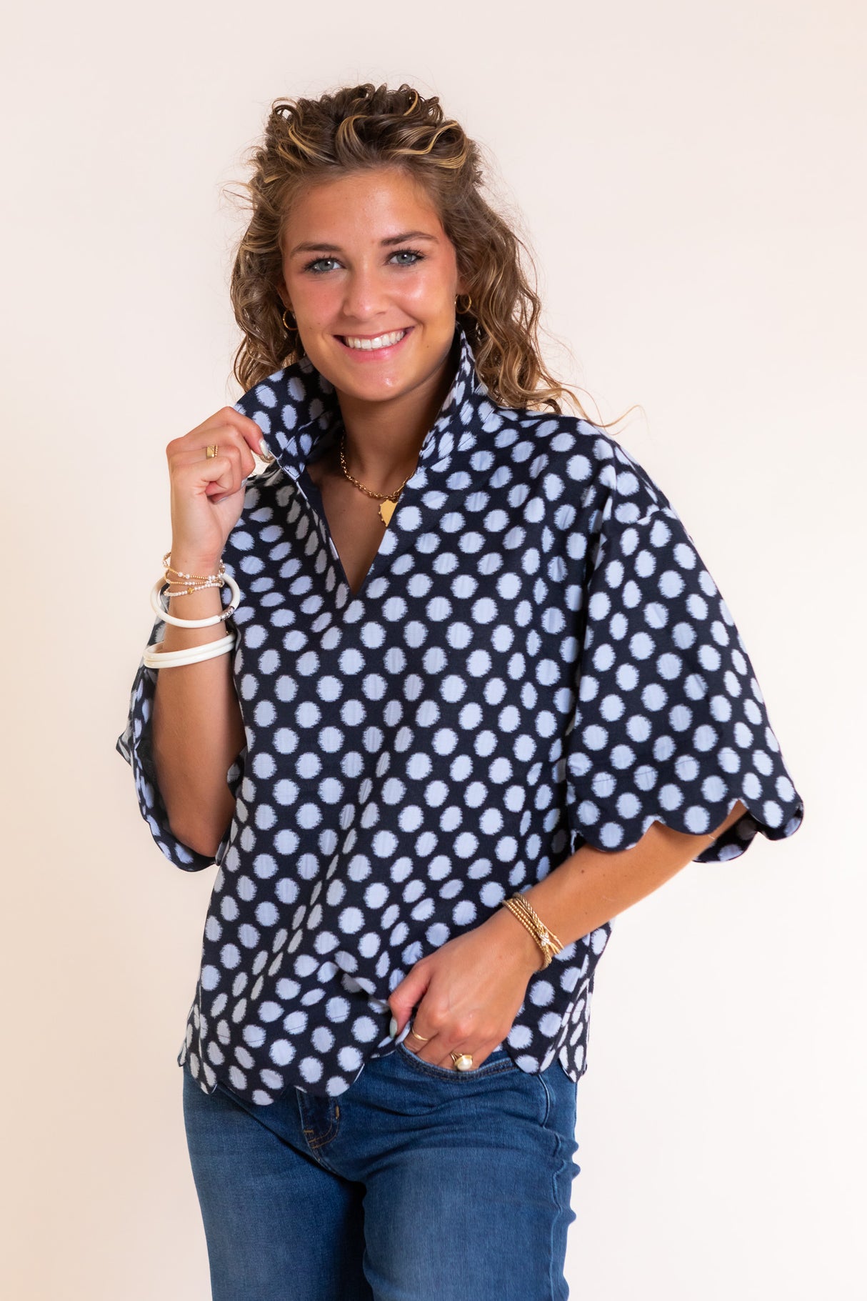 The Delaney Charm Blouse