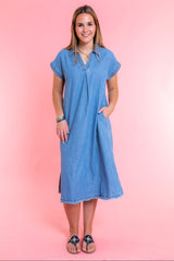 Hadley Rae Denim Midi Dress
