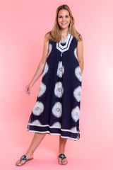 Delaney Shoreline Navy Midi Dress