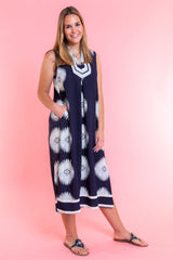 Delaney Shoreline Navy Midi Dress