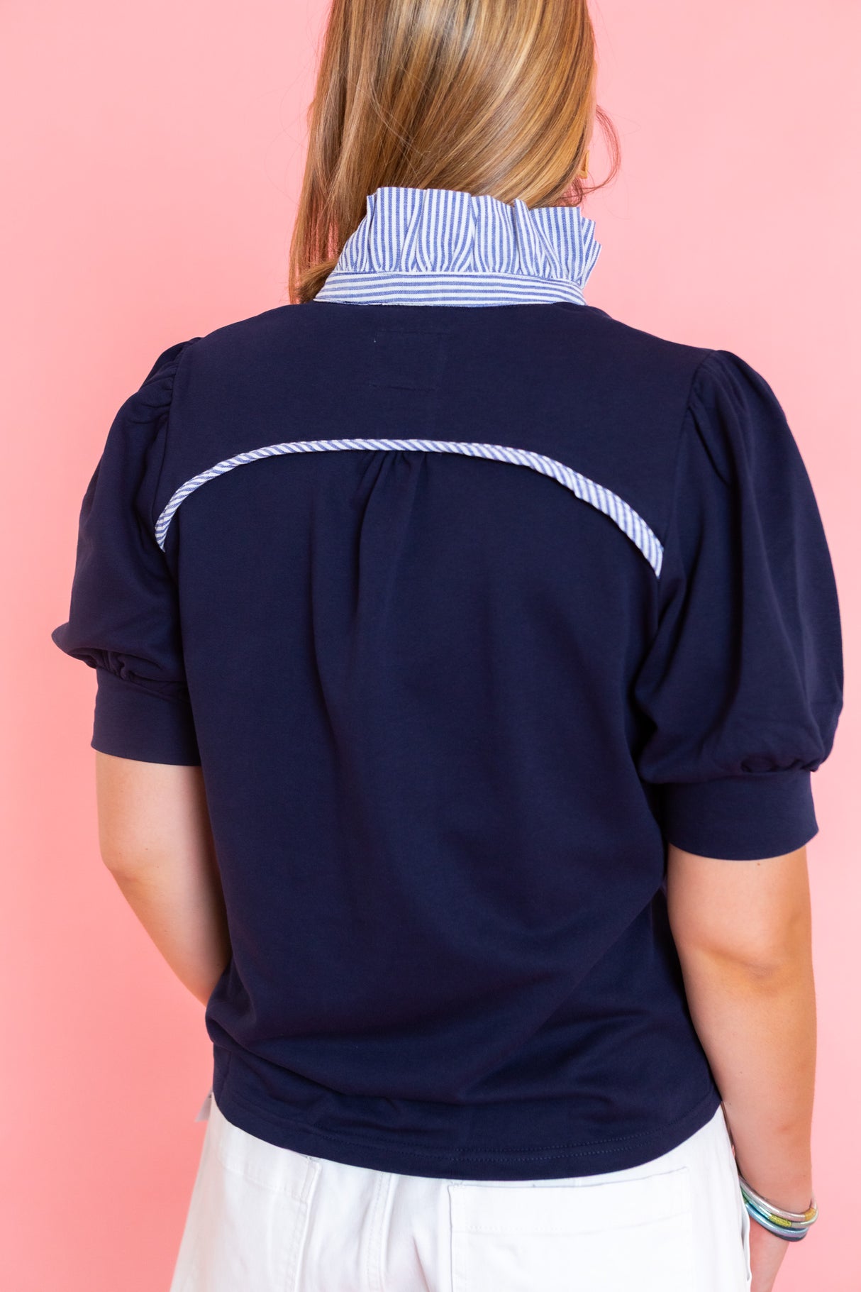 Sutton Stripe Collar Blouse
