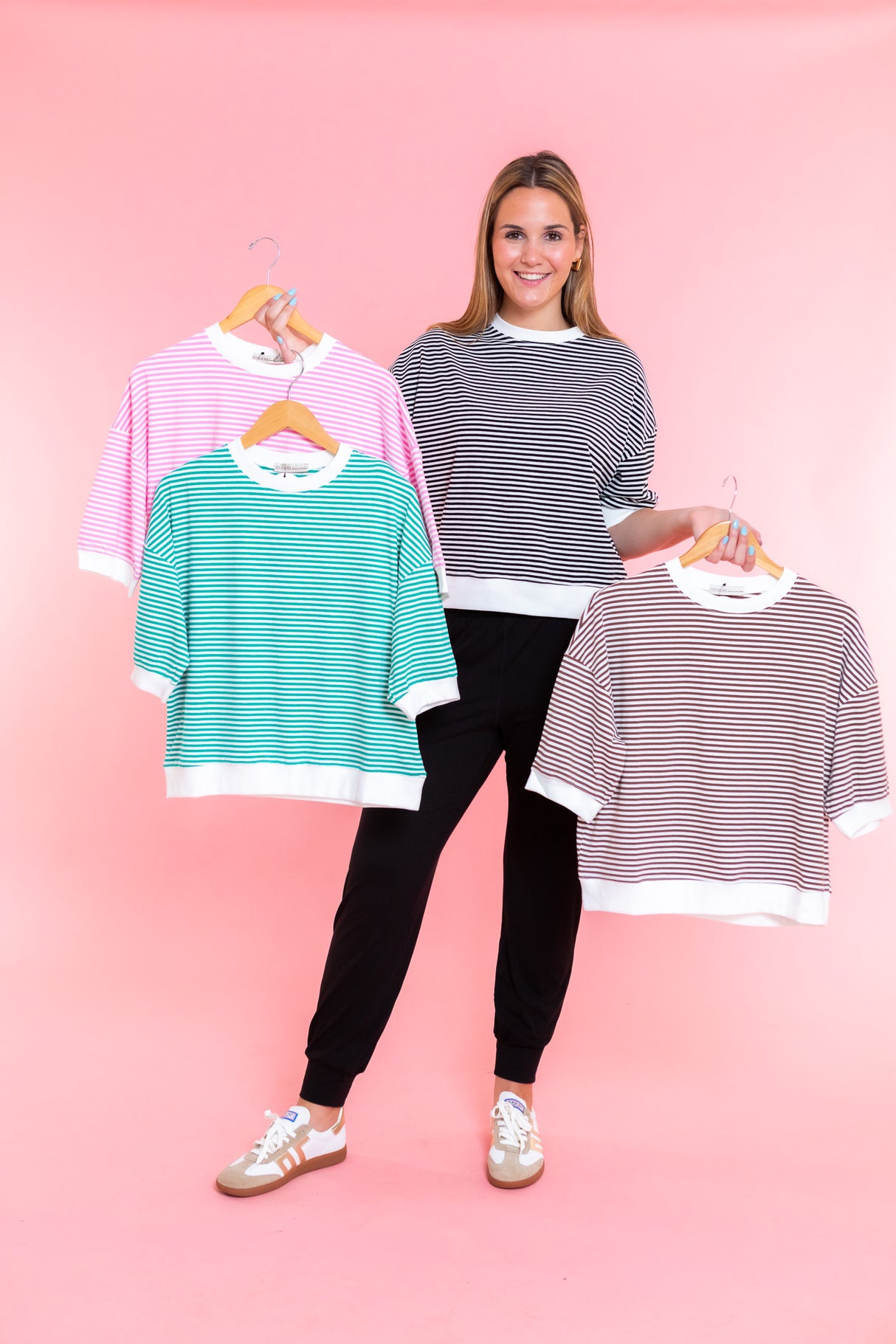 Hallie Stripe Lounge Top