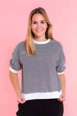Hallie Stripe Lounge Top