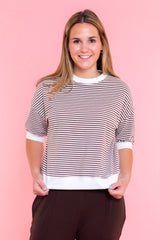 Hallie Stripe Lounge Top